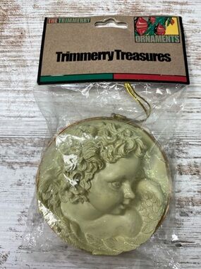 Trimmery Treasures Angel Glitter Ornament 3.5”
